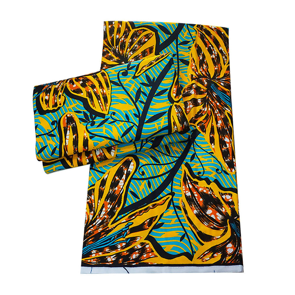 非洲蜡染布安卡拉印花棉蜡布african Holland wax fabric