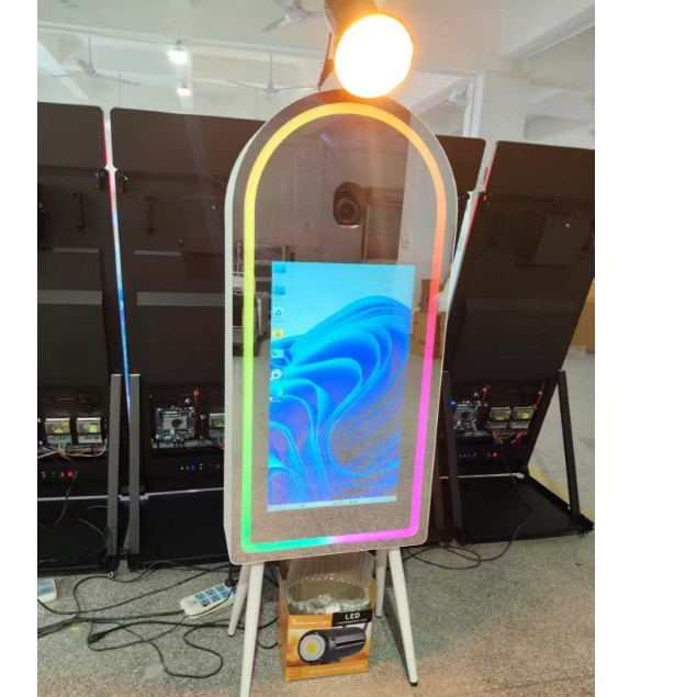 镜子照相亭拱门形镜面自拍多功能画面照相亭
