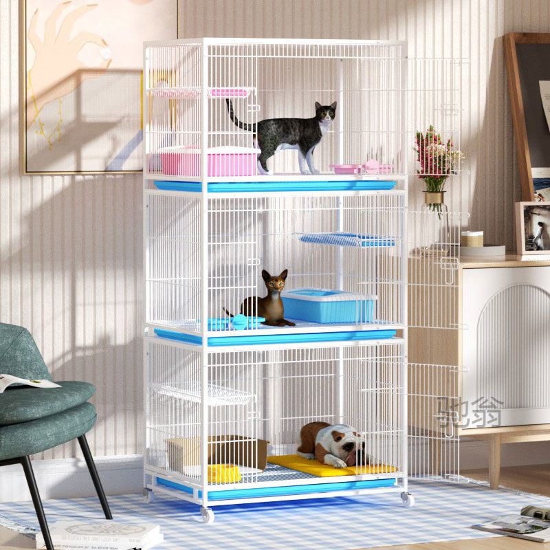 麓f猫笼子繁殖笼繁育笼家用三层养殖笼狗笼子小型犬宠物店寄养笼