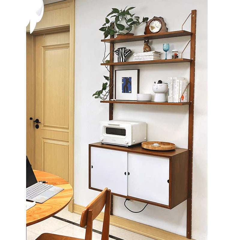 工业风墙上壁挂置物架一字隔板不锈钢极简中古多层收纳储物架展示