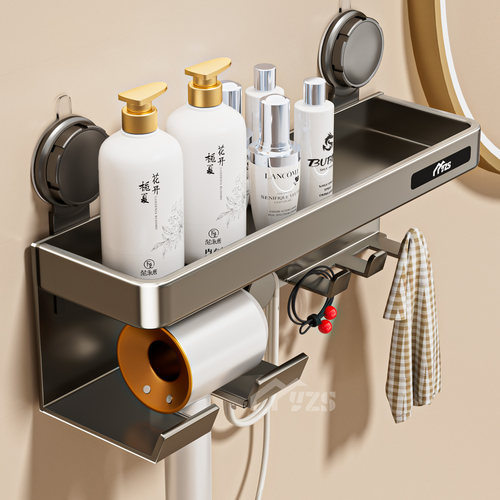 吸盘吹风机置物架免打孔