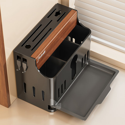 中古风厨房刀架置物架新款多功能