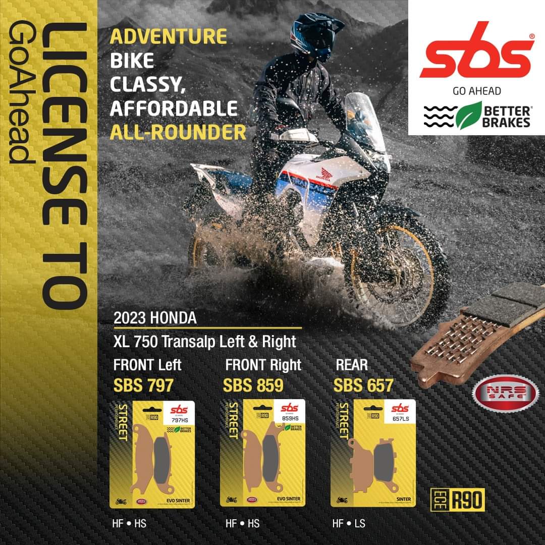 丹麦sbs原装进口高性能刹车片适用HONDA本田XL750 Transalp