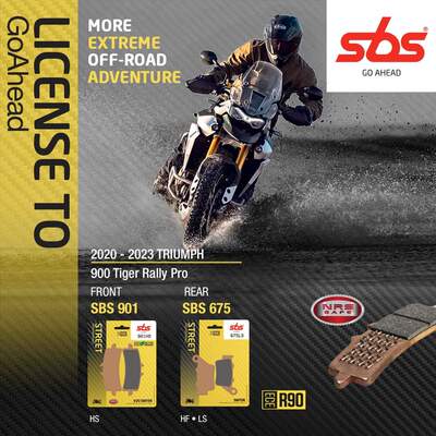 丹麦sbs原装进口高性能刹车片适用TRIUMPH凯旋900Tiger Rally Pro