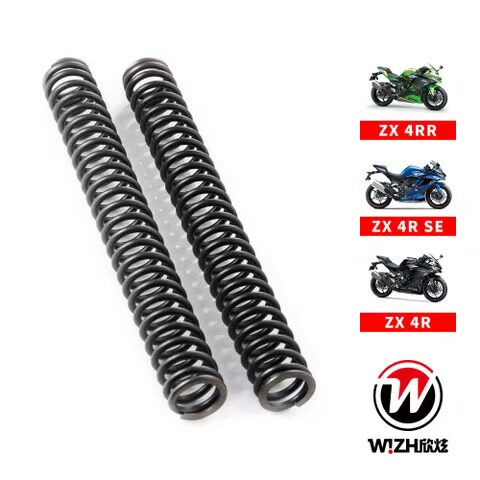 川崎ZX4RZX4RR改装升级前叉弹簧强化原厂前叉台湾W!ZH欣炫高K弹簧