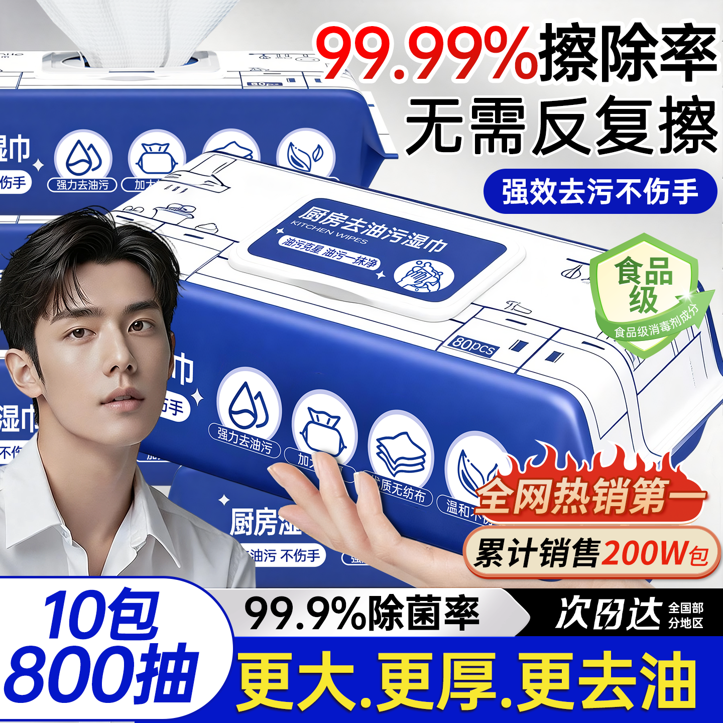 厨房湿巾纸厨房专用强力去污去油油烟机家用清洁纸官方旗舰店正品,洗护清洁剂/卫生巾/纸/香薰,厨房湿巾,淘宝优惠券,粉丝福利购,淘宝优惠卷