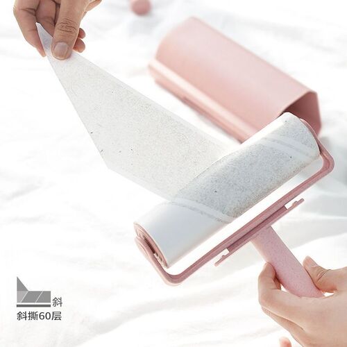 欧思朗大号粘毛器斜撕式粘毛滚替换纸芯衣服除尘滚筒干洗店专用16