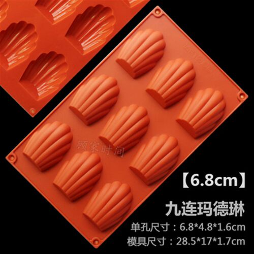 5-6克24 8 6 15 5连半圆形巧克力模具蛋糕中秋月饼夹流心馅硅胶模