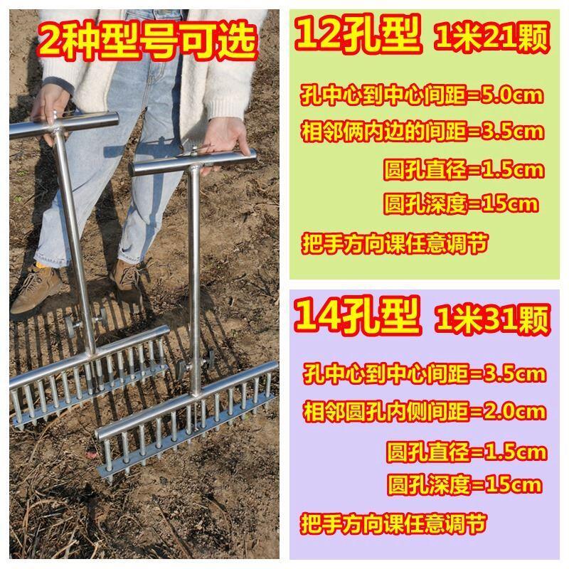 种菜苗工具种葱大葱种植叉子洋葱打眼打洞机移苗栽苗打孔器种菜器