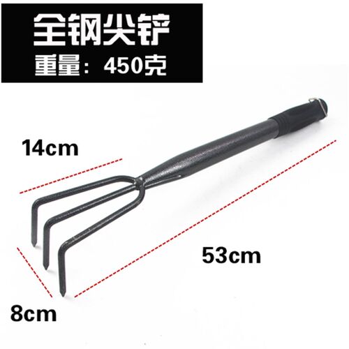 全钢花园工具铲子盆栽赶海耙子钓鱼铲种菜种花工具铲锄耙园艺套装