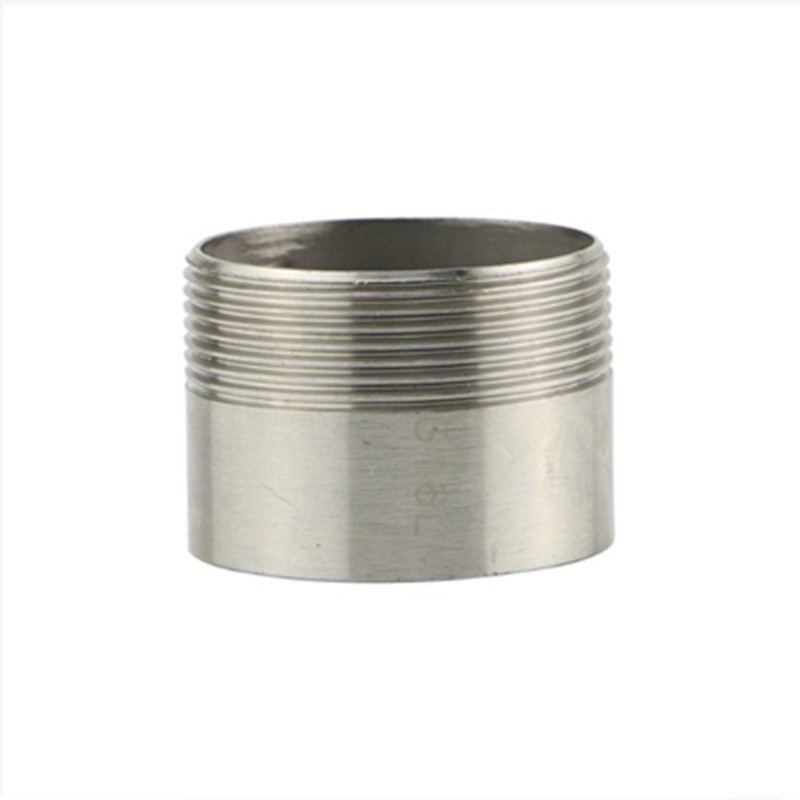 304不锈钢单头丝 l焊接外丝 螺纹管接头短丝内接DN15 2寸4分6分1