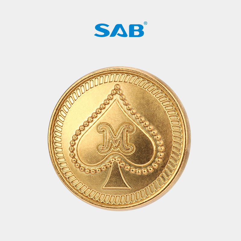 SAB伟星 欧标环保金属钮扣黑桃爱心衣服上衣纽扣时尚扣子配件辅料