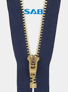 SAB伟星 4#金属方牙闭口拉链牛仔裤子拉链欧标环保配件辅料拉链条