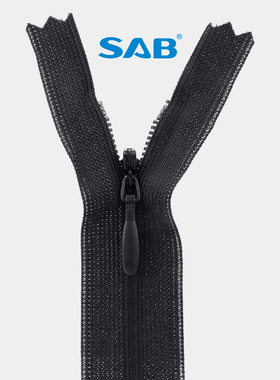 SAB伟星 3#隐形丝边闭口拉链连衣裙隐形拉链水滴拉链头拉链条辅料