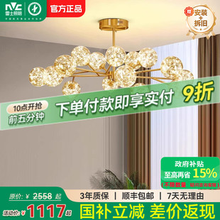 雷士照明全光谱护眼客厅吊灯满天星客厅主灯卧室灯中山灯具萤光