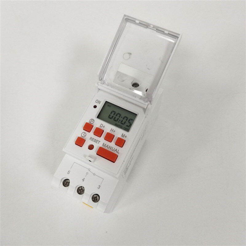 速发时控开关 定时器5c1 a数显时间开关导轨式可220v 编程时控器