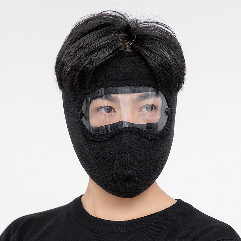 冬季开电动车保暖面罩男防寒遮全脸骑行护耳罩骑车防风脸罩
