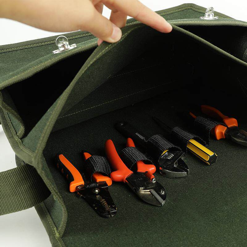 现货加厚结实帆布工具包电工工y具包工地包多功能水电工具包斜挎