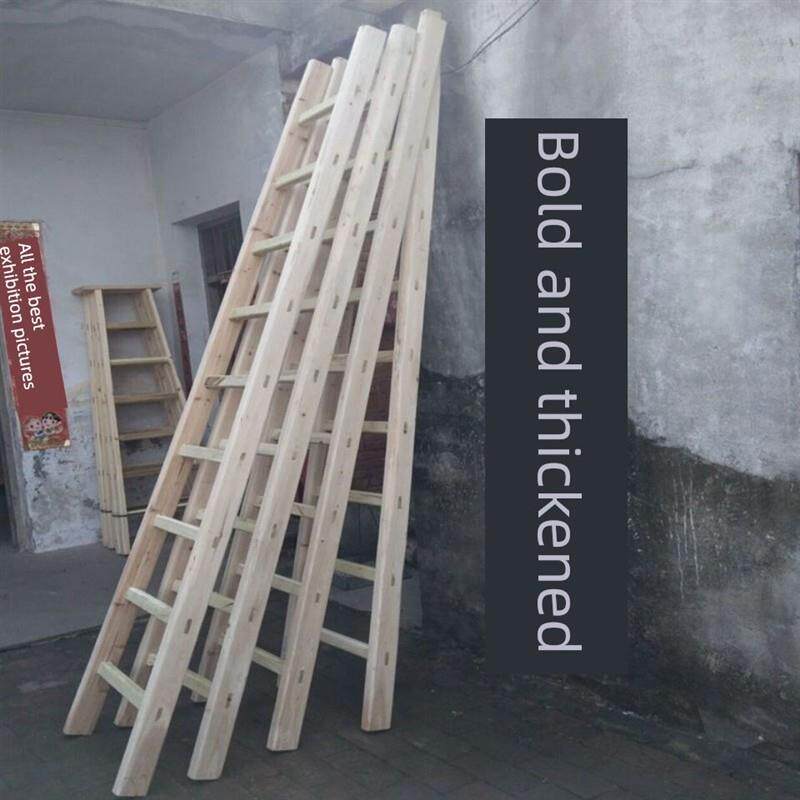 速发包邮木质实木梯子加粗加强直梯架梯单梯家用阁楼装修工程爬梯