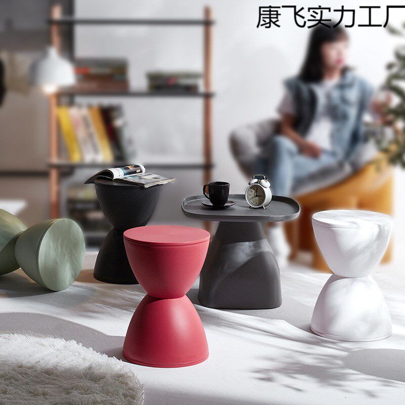 速发换鞋小凳子进客家用简约门厅板凳儿童矮凳加厚塑料创意圆形凳