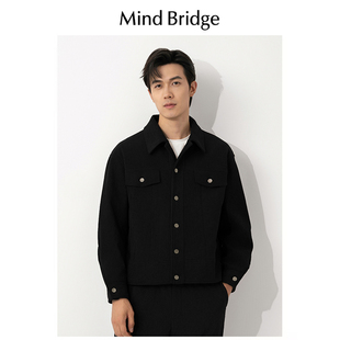 复古笳克衫 翻领灯芯绒外套商务休闲工装 Bridge夹克男秋新款 Mind