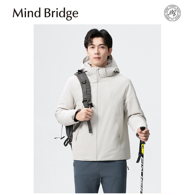 Mind Bridge2025冬季新款男山系高端90鹅绒羽绒服机能风夹克外套