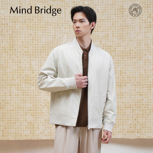 男士 新款 商务休闲棒球领飞行夹克四面弹外套 Bridge2026春季 Mind