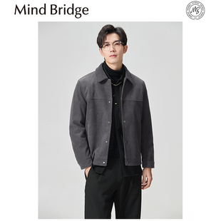 商务休闲行政风灯芯绒夹克复古外套 男士 Mind Bridge2025早春新款
