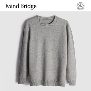 2025秋冬圆领内搭纯色长袖 打底衫 t恤 Bridge保暖针织毛衣男士 Mind