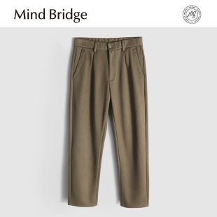人字紋小西褲 Mind 商務休閑垂感直筒褲 男士 Bridge2024秋冬季 新款