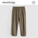 人字纹小西裤 Mind 男士 商务休闲垂感直筒裤 Bridge2024秋冬季 新款