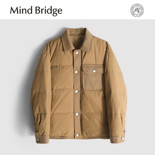 男士 新款 日系复古翻领商务休闲夹克羽绒服 Bridge2024秋冬季 Mind