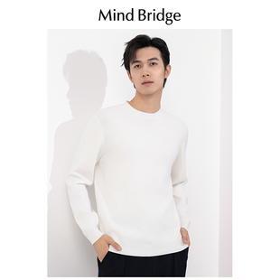 韩版 新款 纯色针织打底衫 基础款 毛衣男 Mind 长袖 Bridge2024春秋季