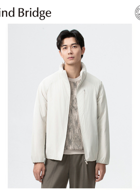 Mind Bridge羽绒服男2025新款肌理感外套薄款立领秋冬装户外百搭