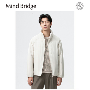 立领秋冬装 肌理感外套薄款 户外百搭 Bridge羽绒服男2025新款 Mind