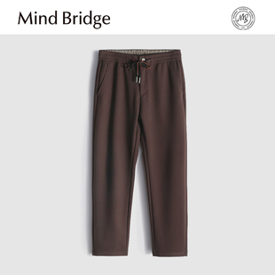 Bridge2025秋冬季 羊毛混纺抽绳长裤 新款 户外休闲卫裤 子 男士 Mind