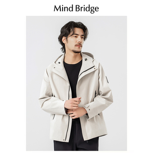防风防水夹克旅游外套 男女同款 Mind Bridge城市户外2024春秋新款