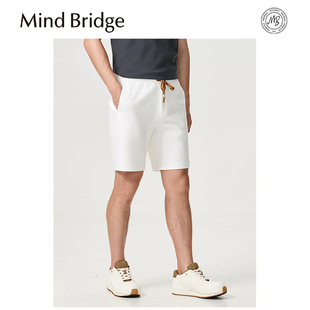 男跑步运动健身透气抗皱针织弹力宽松短裤 Mind Bridge2025夏新款