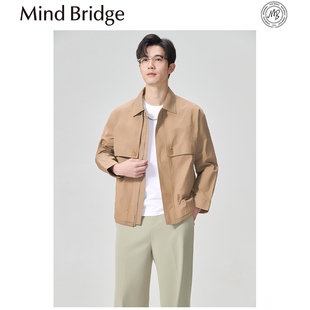 男士 新款 商务休闲翻领工装 衬衫 夹克外套 Mind 式 Bridge2025早春季