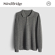 Bridge2025秋季 新款 男士 Mind 高端商务休闲绵羊毛混纺针织polo衫