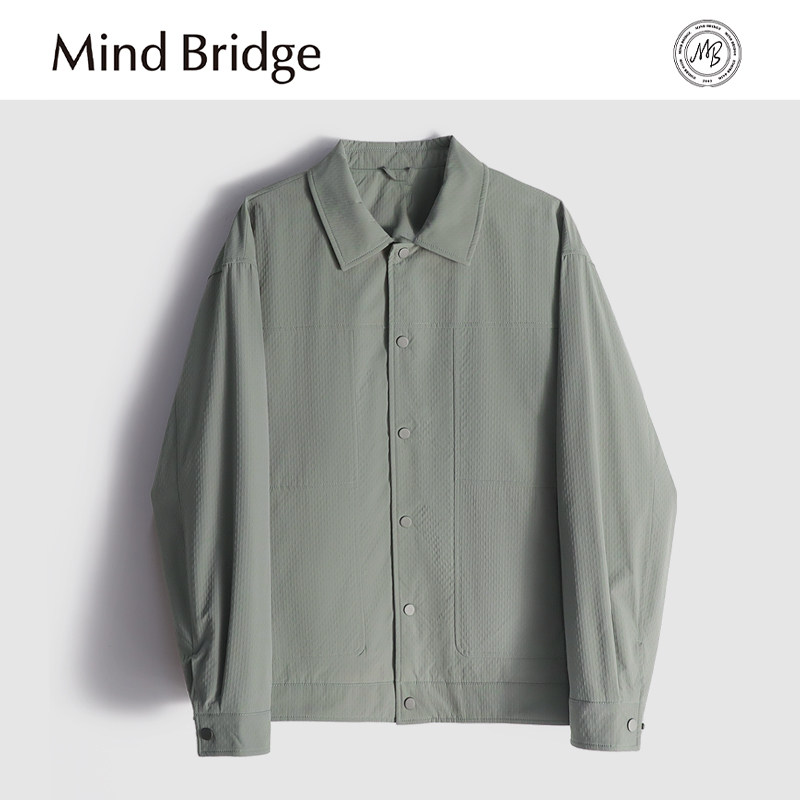 Mind Bridge2025秋季新款男士商务休闲轻薄90鸭绒夹克羽绒服外套