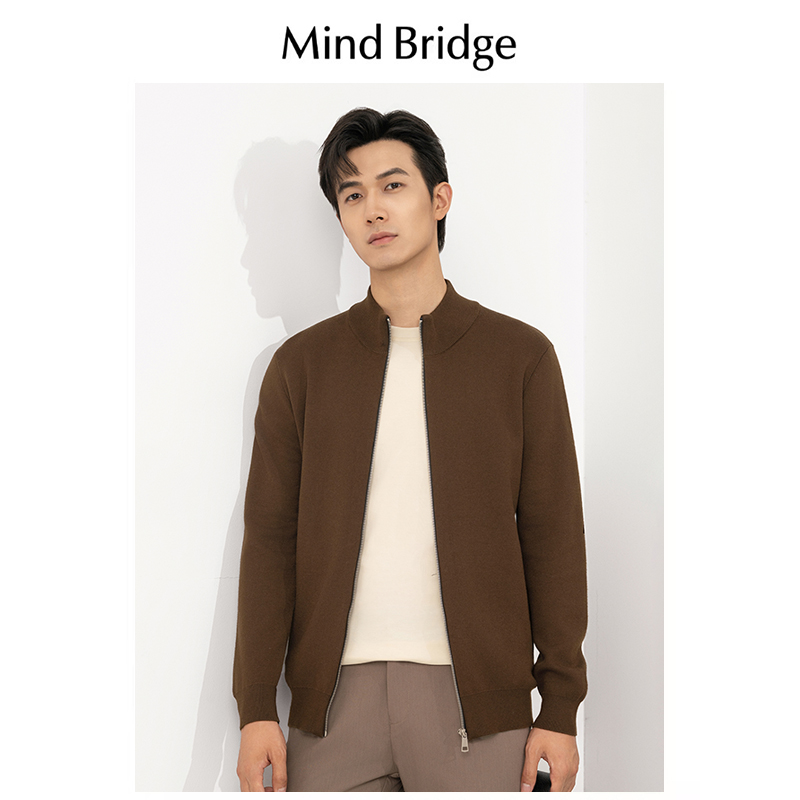 Mind Bridge男士卫衣春秋季2024新款潮牌开衫针织外套休闲上衣服