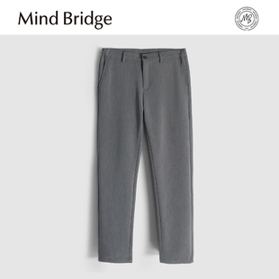 抗皺彈力長褲 Mind 商務休閑薄絨小西褲 男士 Bridge2025秋冬季 新款