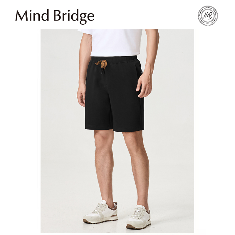 Mind Bridge运动卫裤2025夏季新款户外运动透气抗皱针织短裤男士