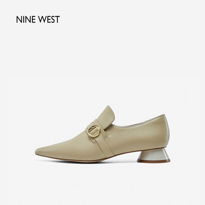 NineWest/玖熙尖头欧美通勤单鞋