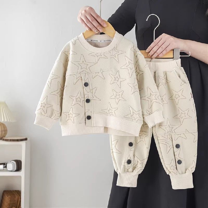 法国婴儿衣服春季小男孩纯棉圆领卫衣分体套装两件套十个月男宝宝,童装/婴儿装/亲子装,套装,淘宝优惠券,粉丝福利购,淘宝优惠卷