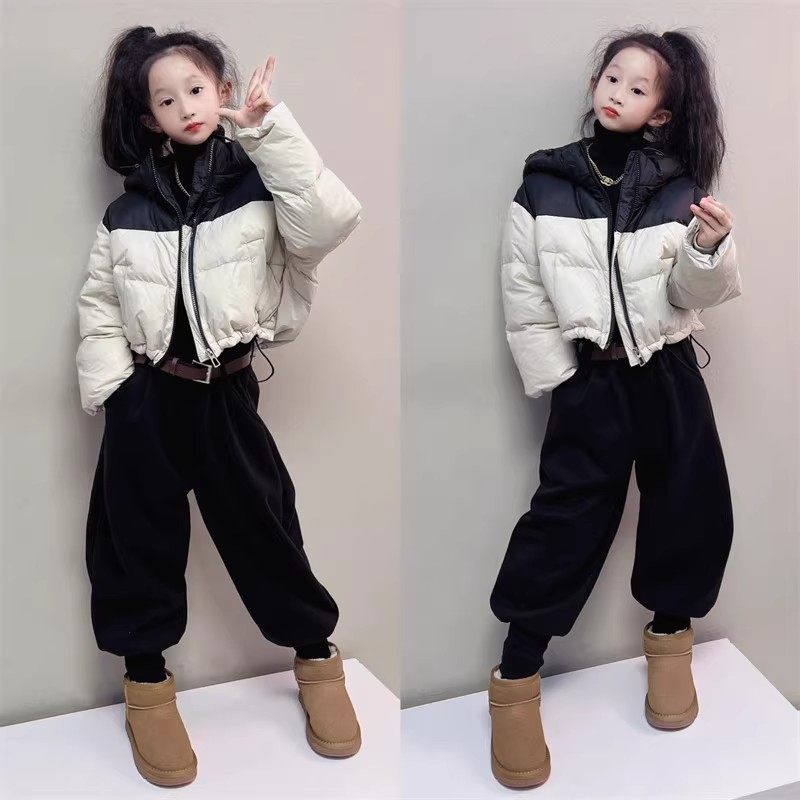 法国女童裤子秋冬季运动裤儿童装加绒休闲长裤女孩中大童束脚卫裤,童装/婴儿装/亲子装,套装,淘宝优惠券,粉丝福利购,淘宝优惠卷