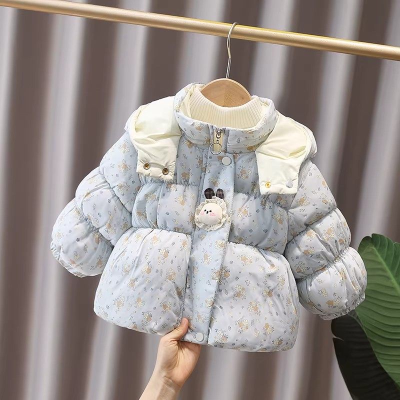 法国女童加绒加厚棉衣外套冬装新款女宝宝洋气保暖棉服女孩上衣潮,童装/婴儿装/亲子装,套装,淘宝优惠券,粉丝福利购,淘宝优惠卷