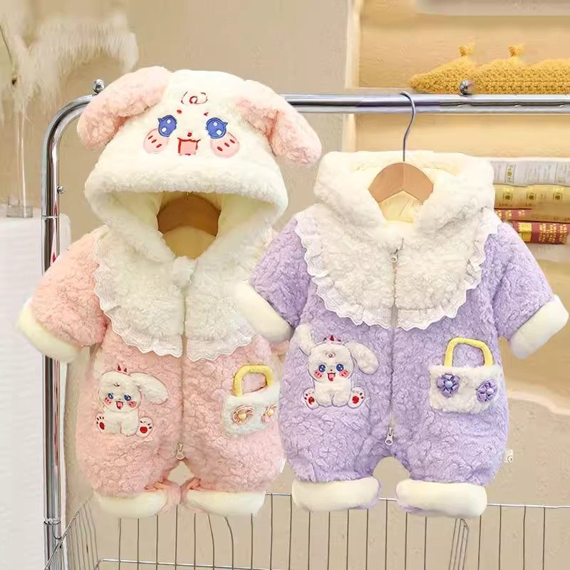 法国婴儿棉服冬季外套加厚夹棉超萌外出三个月女宝宝冬装棉衣棉服,童装/婴儿装/亲子装,套装,淘宝优惠券,粉丝福利购,淘宝优惠卷