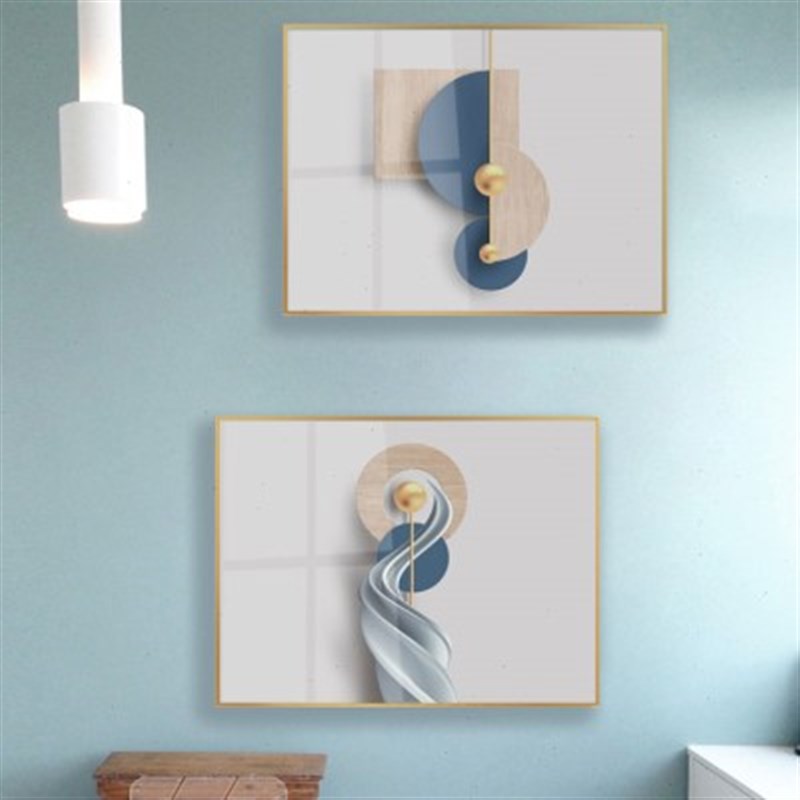 新品几何抽象电表箱装饰画免打孔C配电箱电闸盒组合多媒体创意个